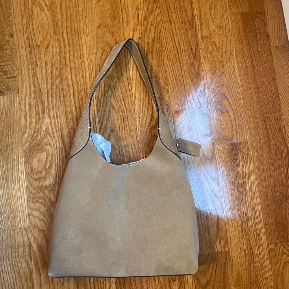 Coach Tan Suede Shoulder Bag